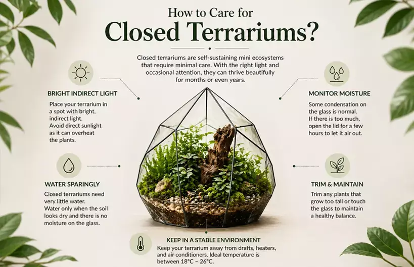 How to Care For Closed Terrariums (Complete Guide)